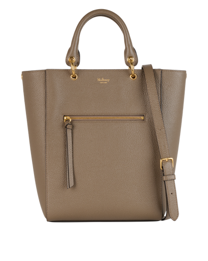 Small Maple Tote, &pound;275, Handbags, Taupe, Leather, Front view
